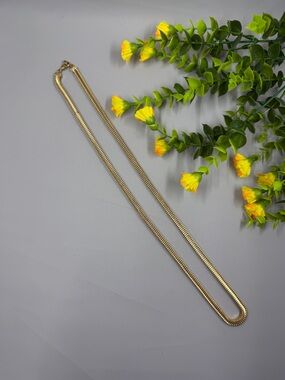 Gold Plated Thick Rolly Chain Necklace